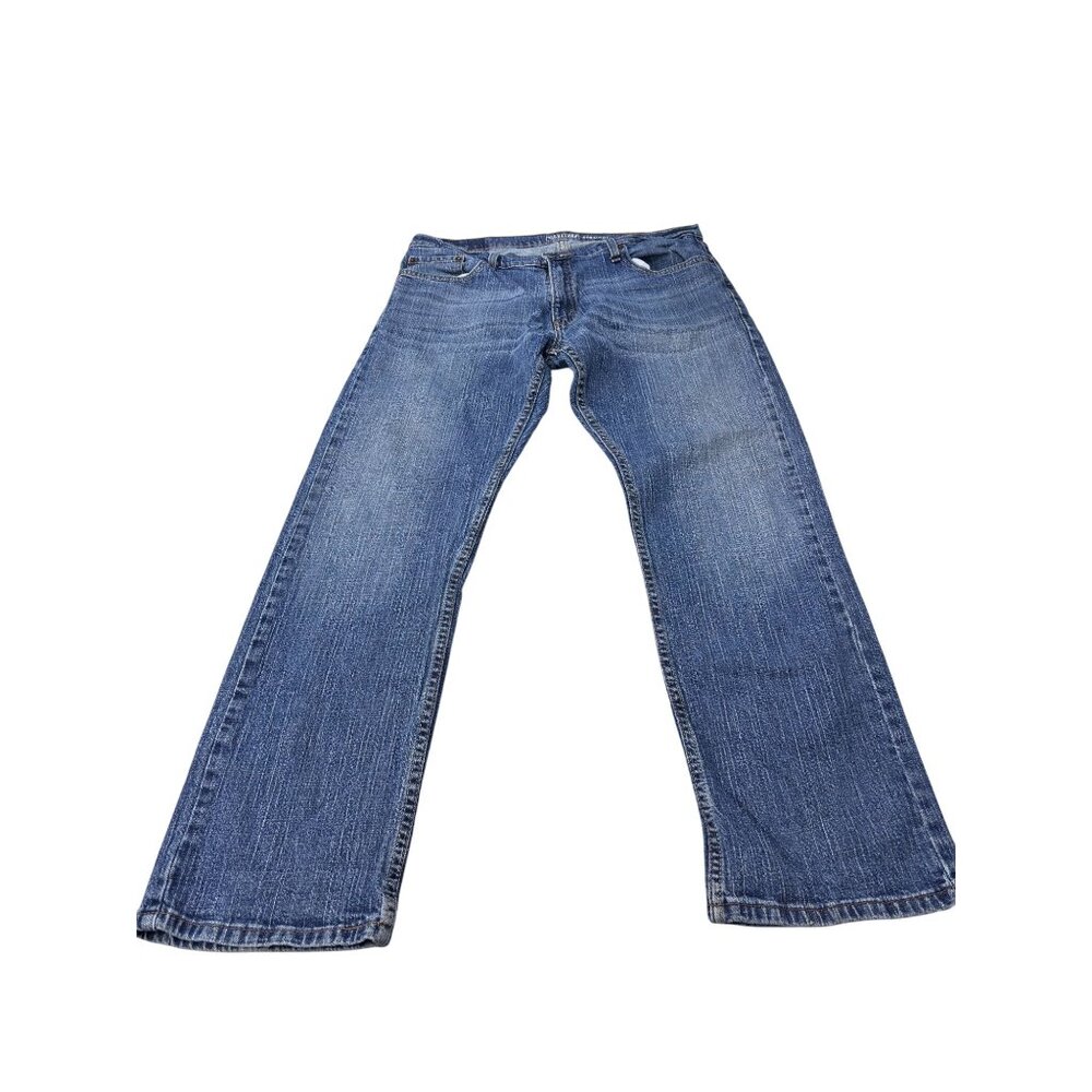 Signature By Levi Strauss & Co. Mens Straight Jeans W36 L32 Blue Denim
